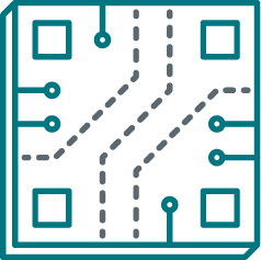 ícone de chip de computador